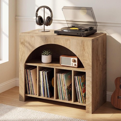 Modern record player stand - record,